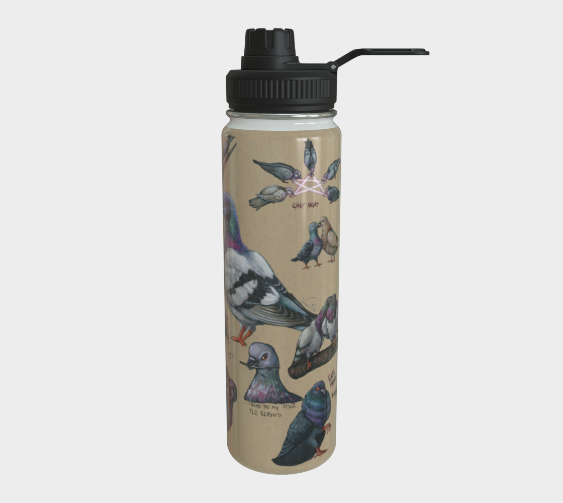 Blasphemous Pigeons - Water Bottle