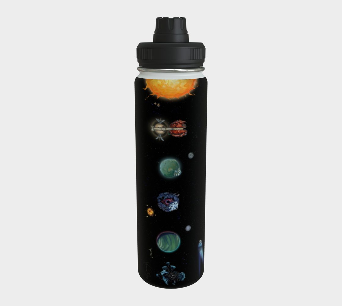 Outer Wilds Planetary Chart - Water Bottle