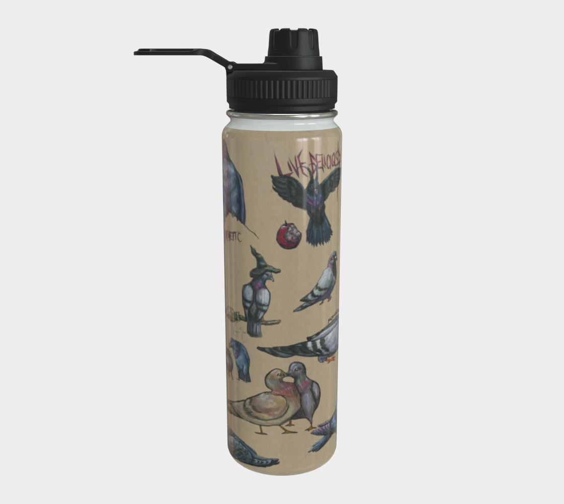 Blasphemous Pigeons - Water Bottle