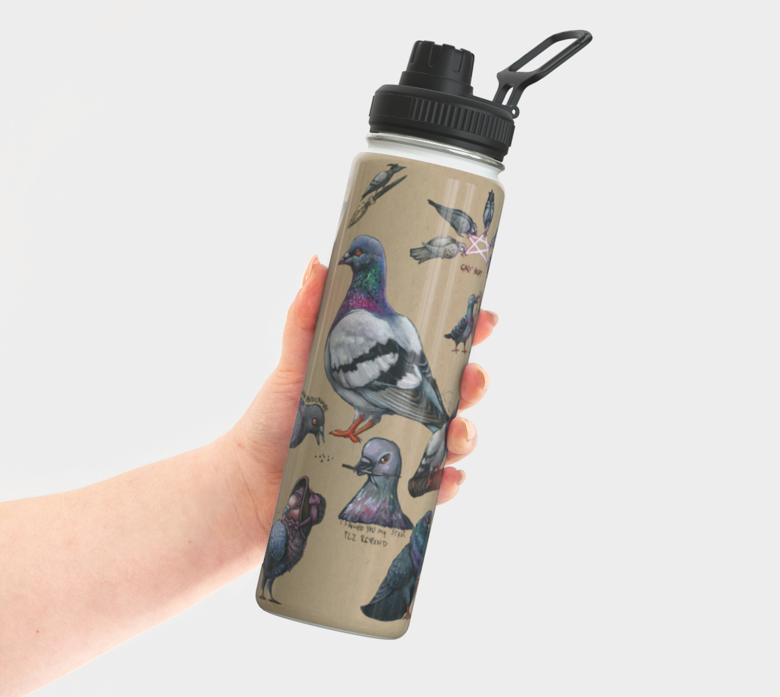 Blasphemous Pigeons - Water Bottle