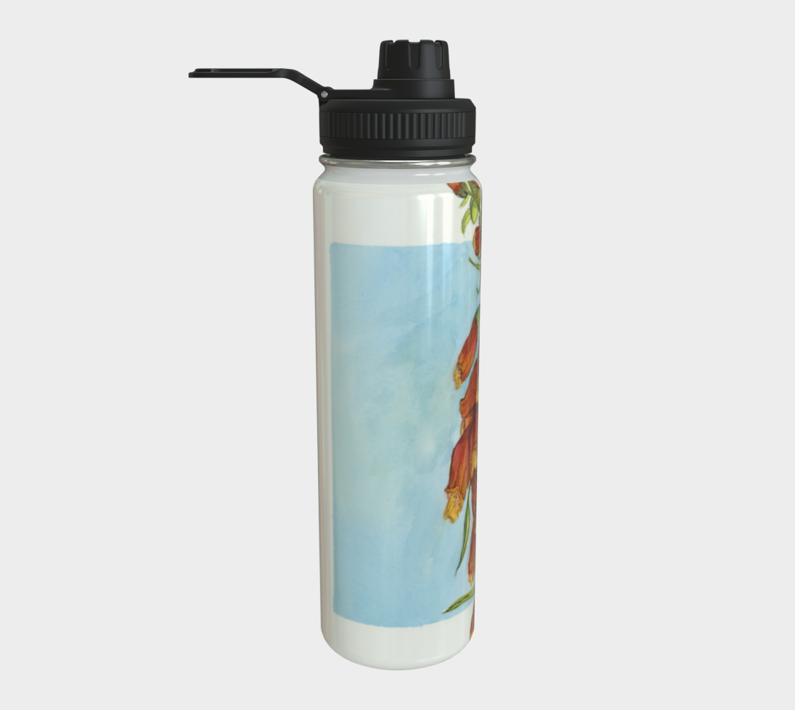 Foxglove in Watercolour - Stainless Steel Water Bottle