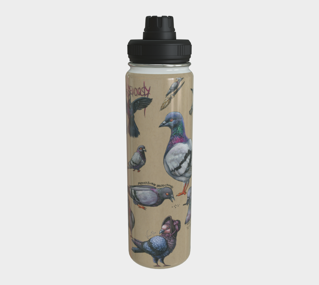 Blasphemous Pigeons - Water Bottle