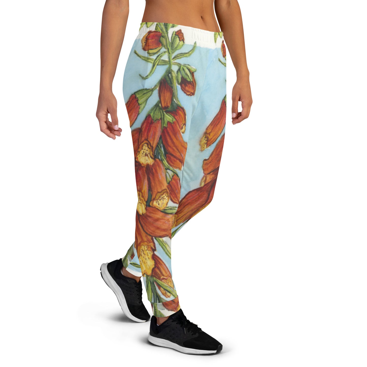 Foxglove in Watercolour - Women's Joggers