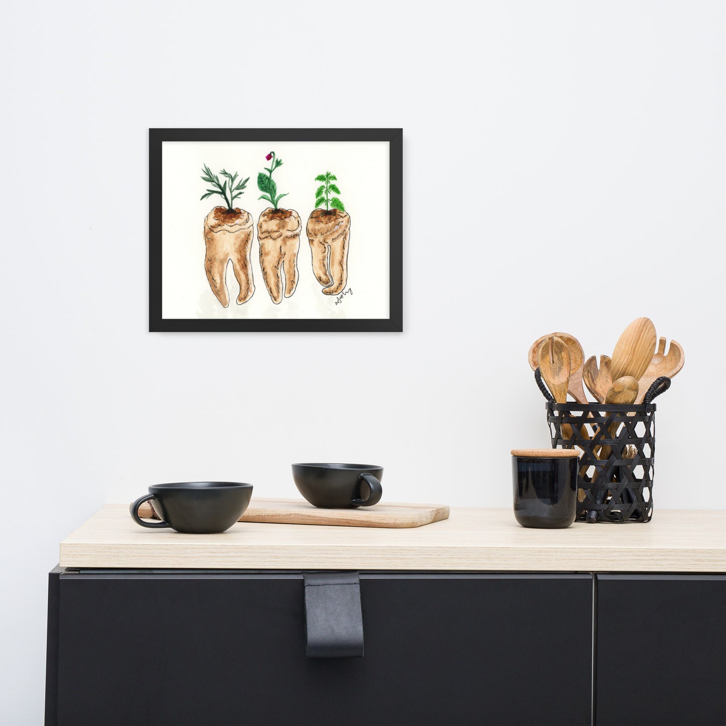 Toxic Teeth - Framed Print