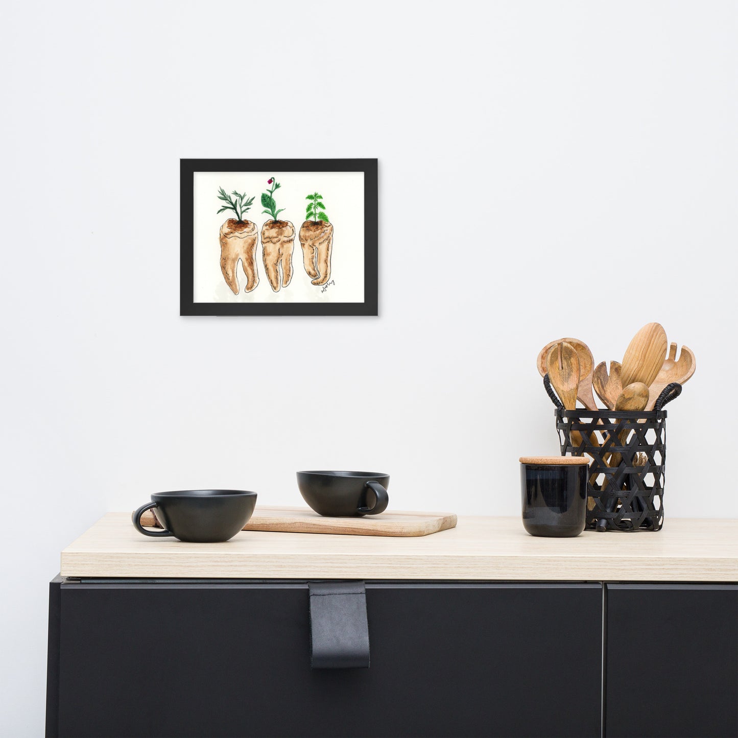 Toxic Teeth - Framed Print