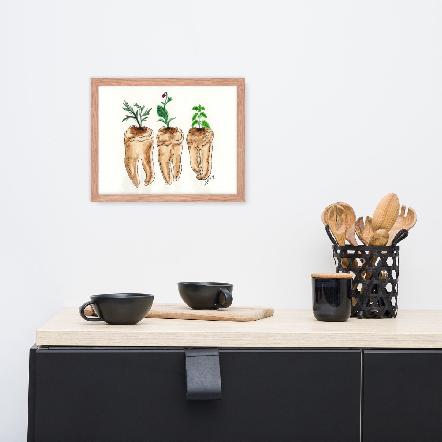 Toxic Teeth - Framed Print