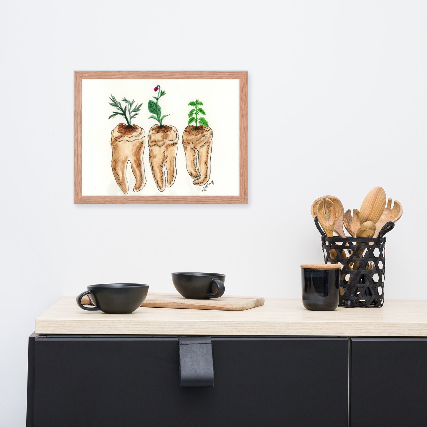 Toxic Teeth - Framed Print