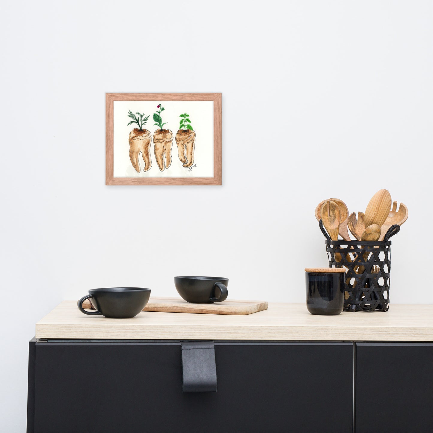 Toxic Teeth - Framed Print