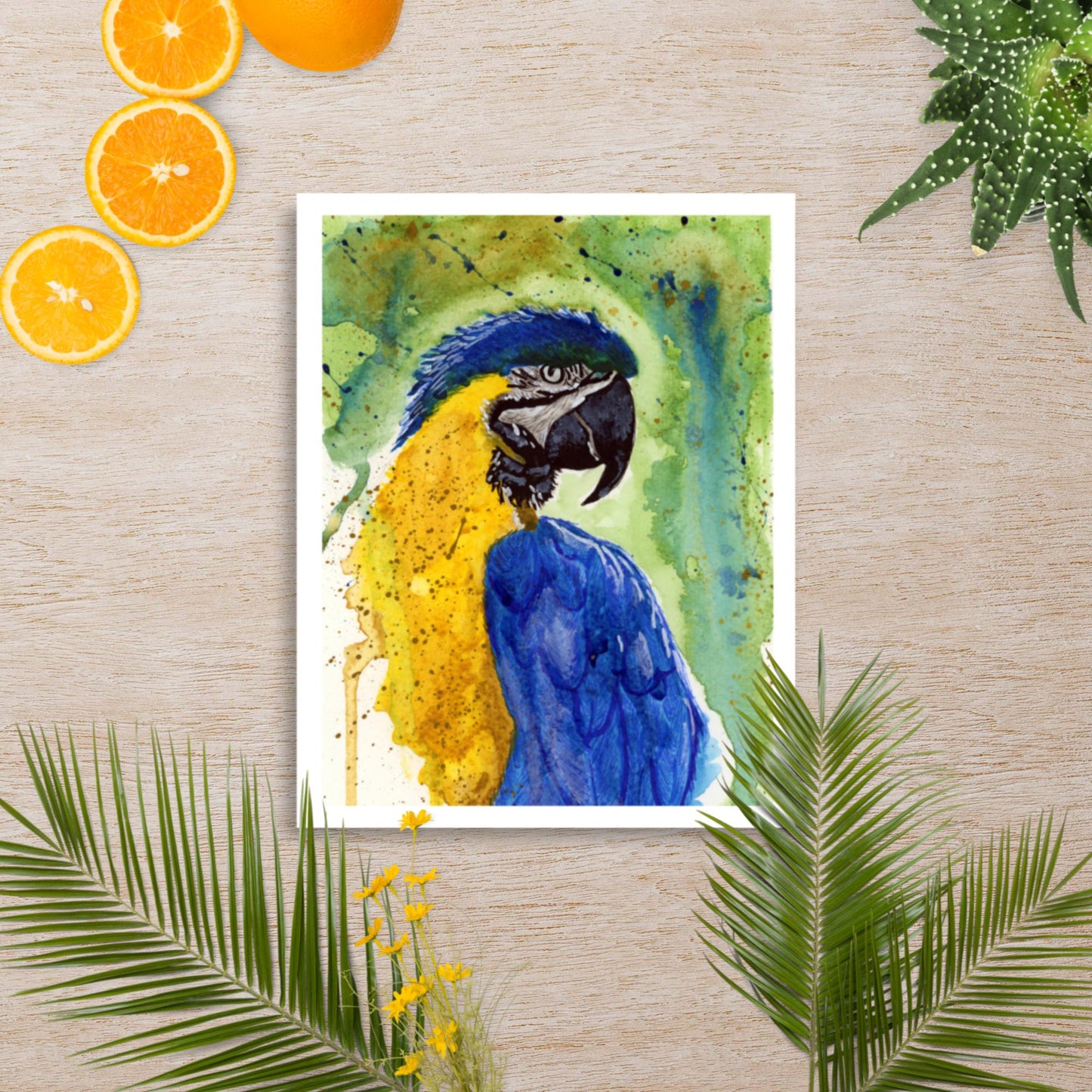 Macaw Painting - Matte Poster Print