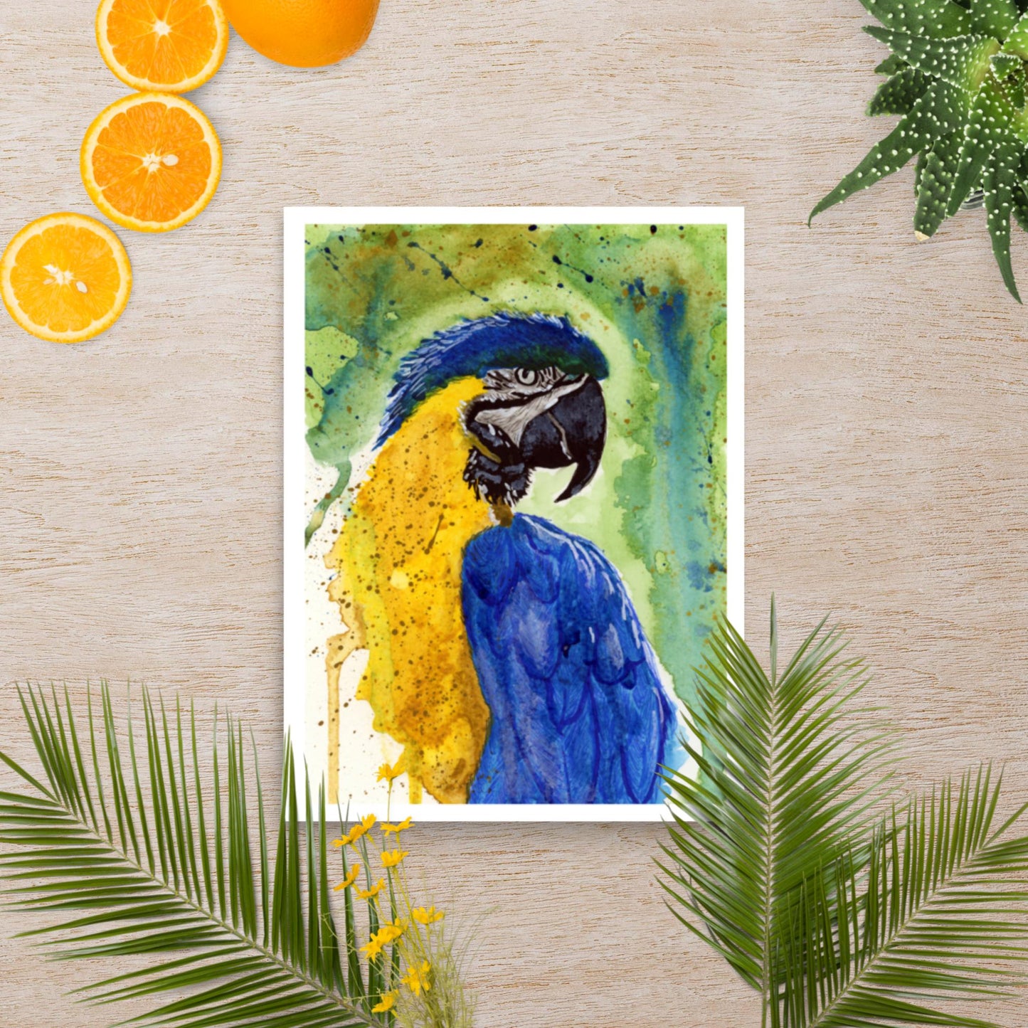 Macaw Painting - Matte Poster Print