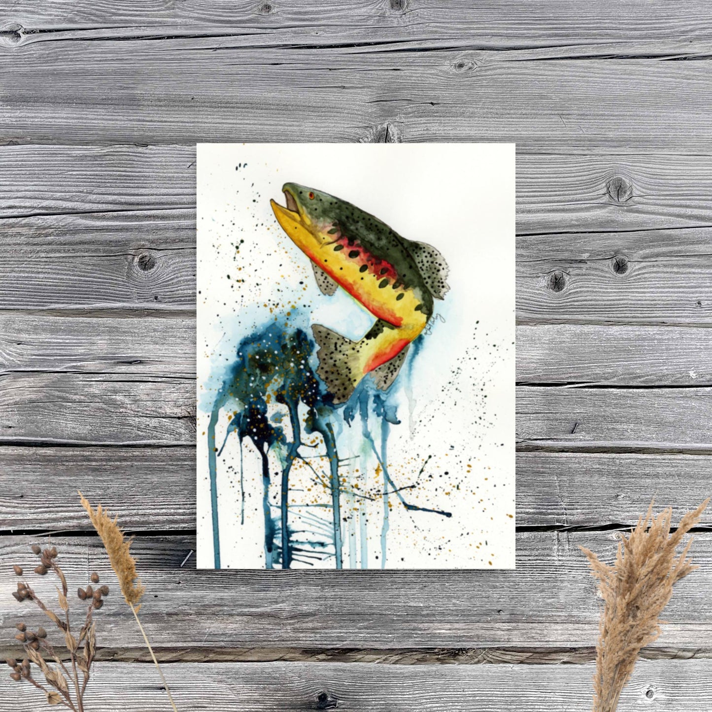 Rainbow Trout - Matte Poster Print