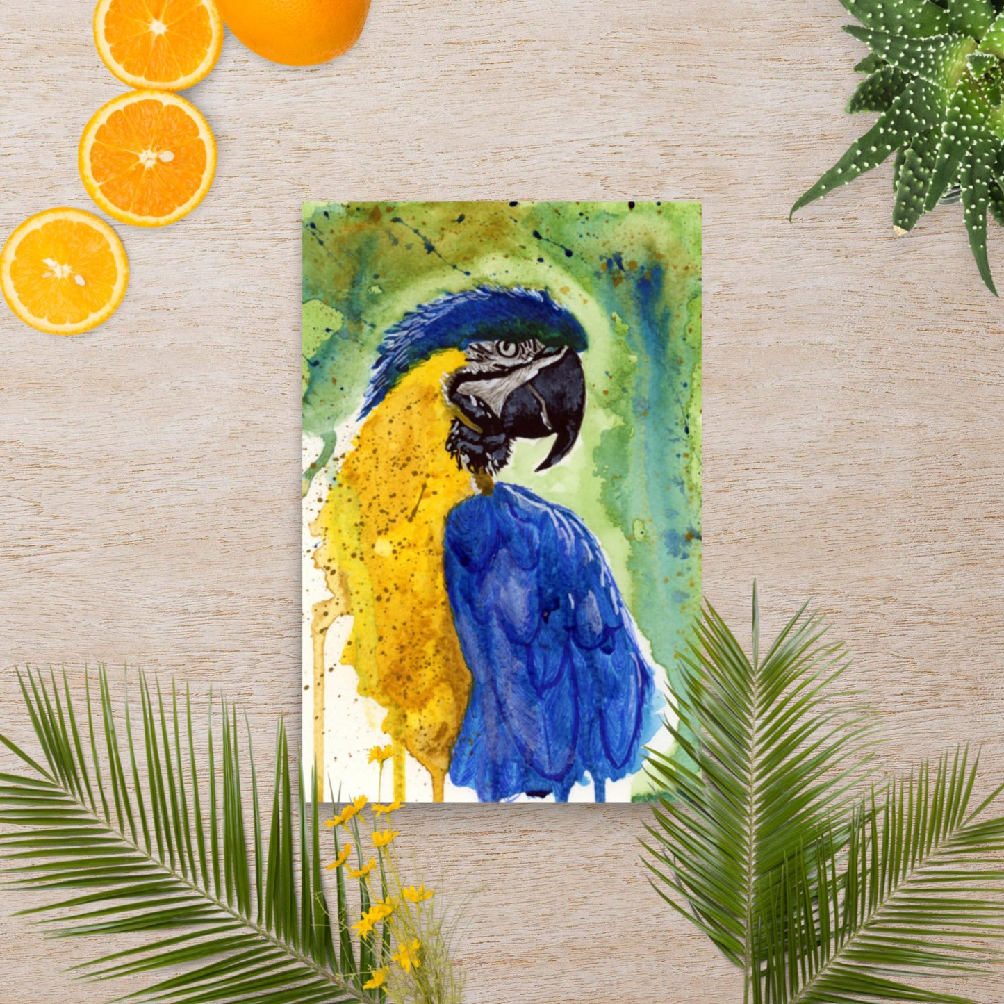 Macaw Painting - Matte Poster Print