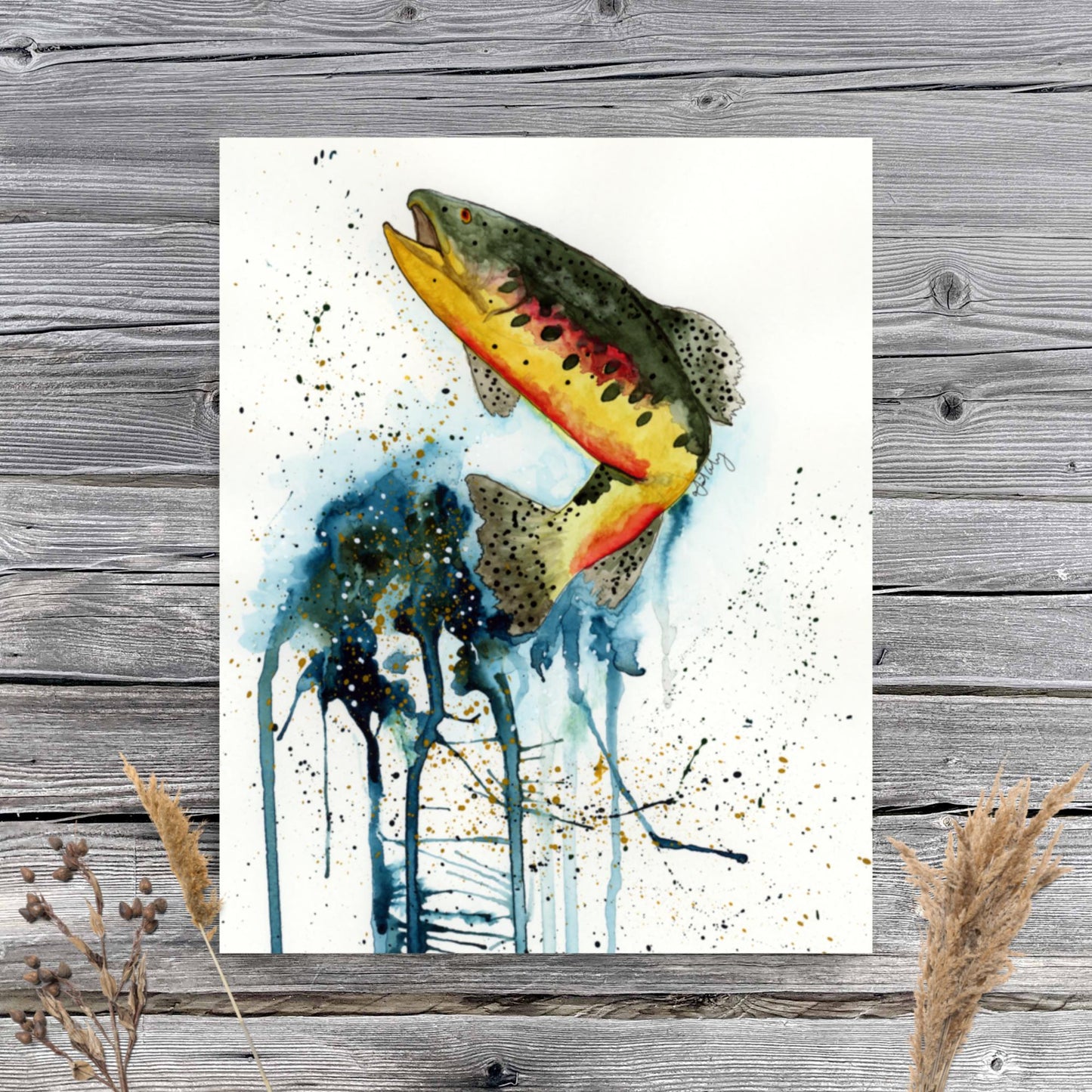 Rainbow Trout - Matte Poster Print