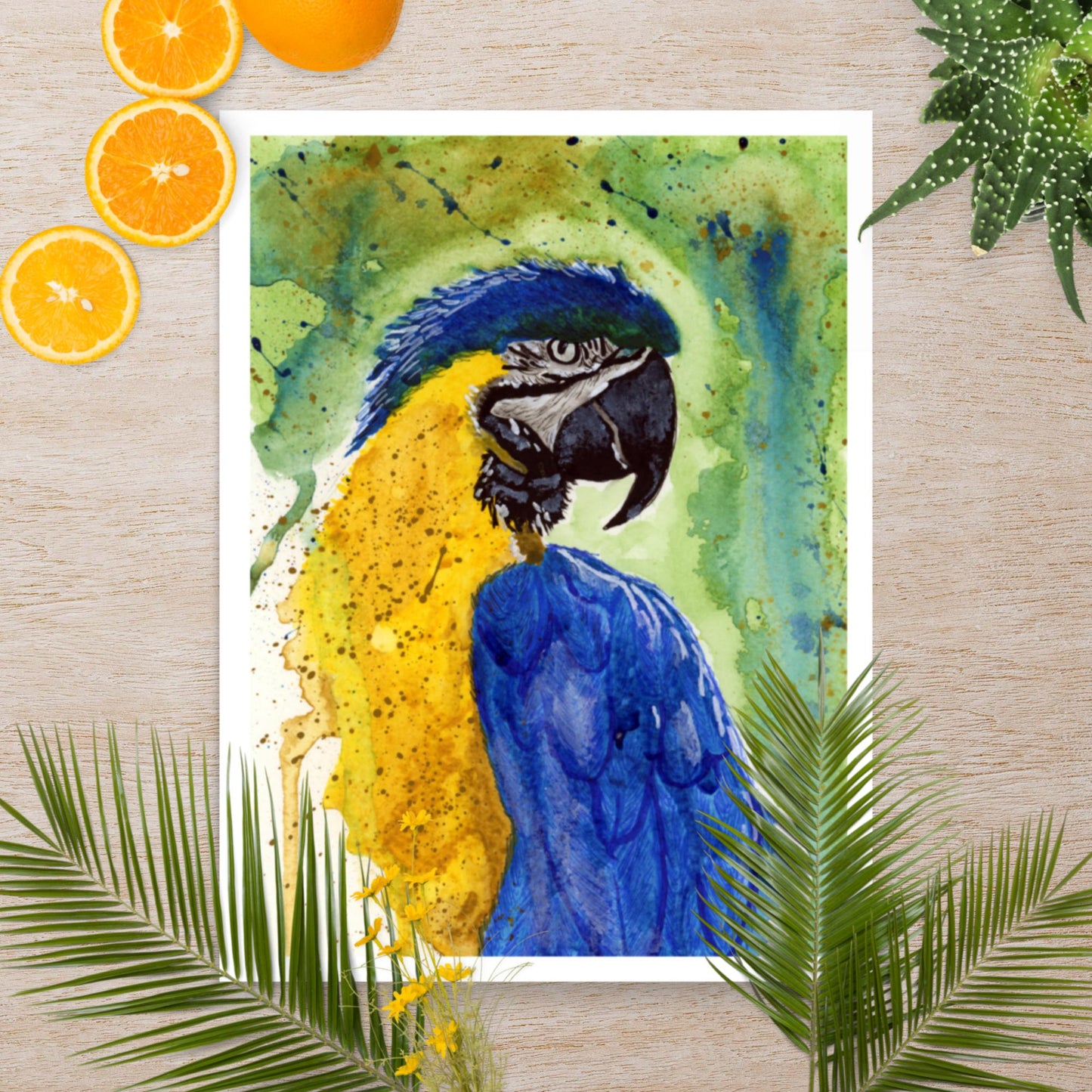 Macaw Painting - Matte Poster Print