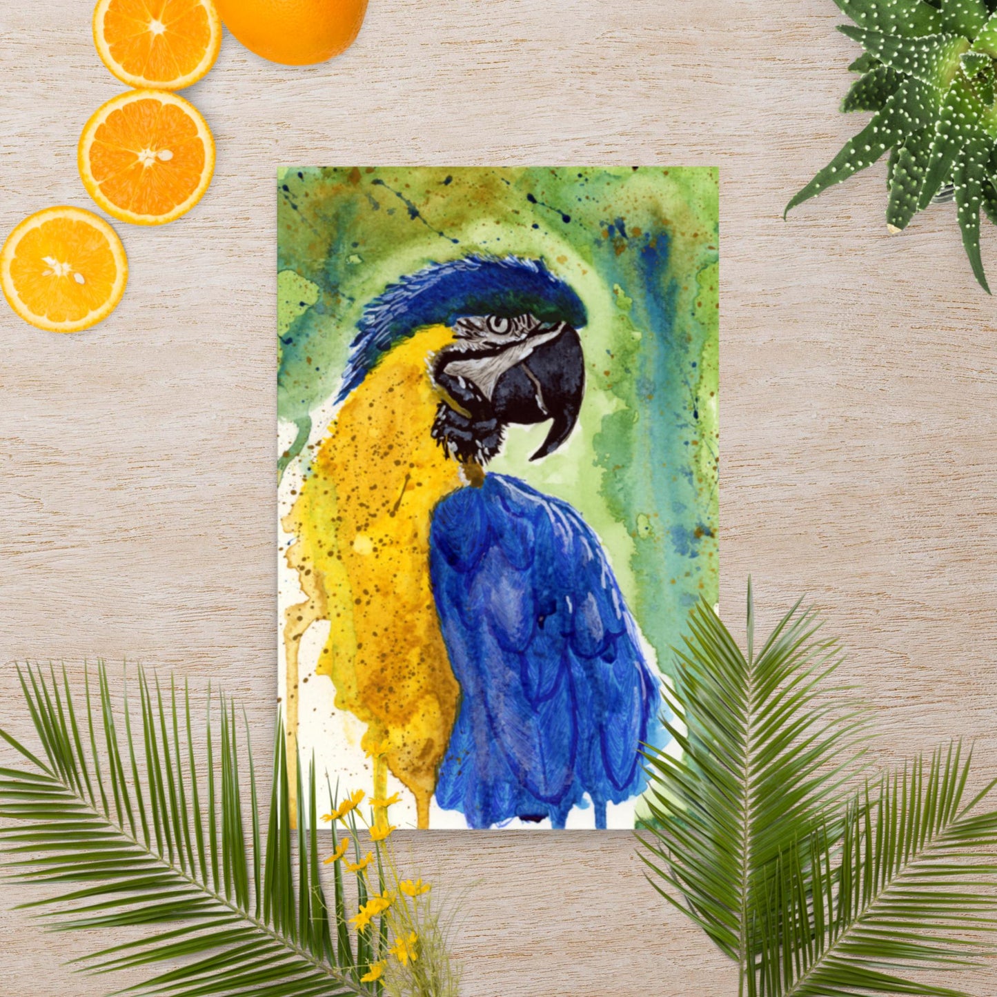 Macaw Painting - Matte Poster Print