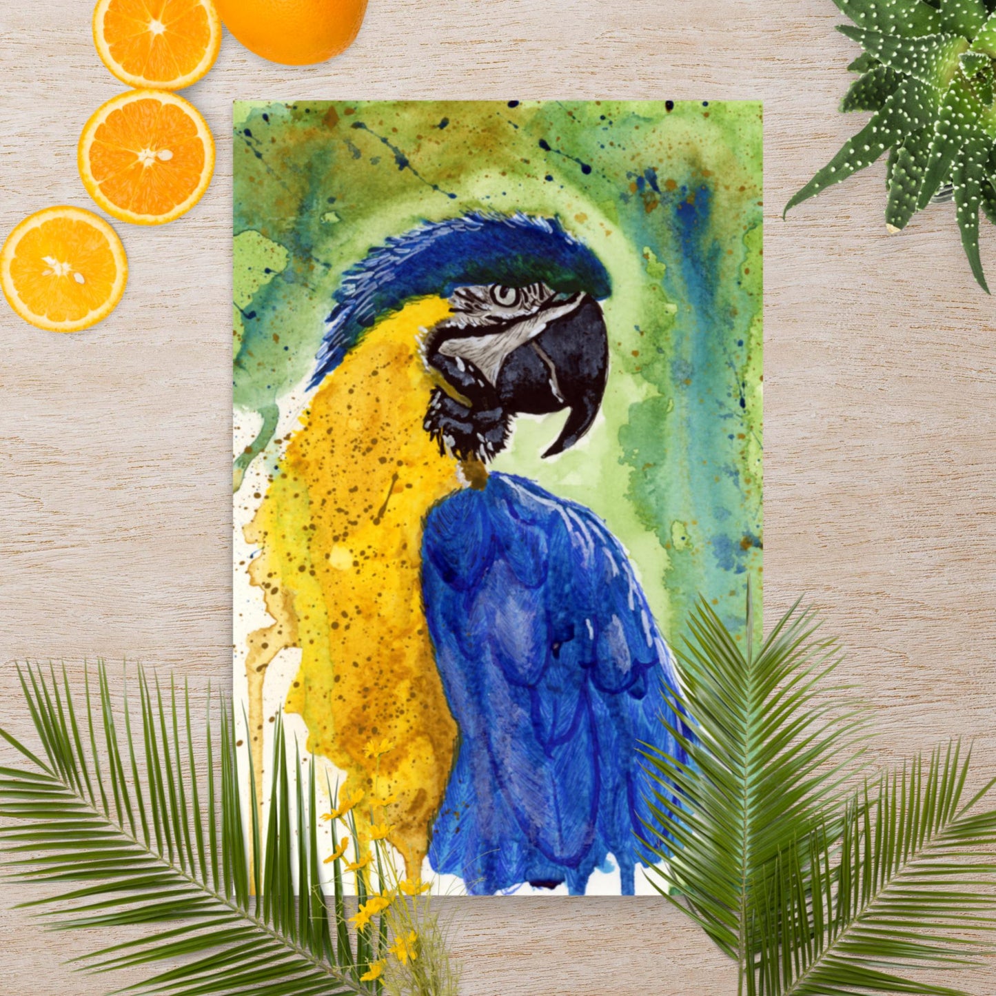 Macaw Painting - Matte Poster Print