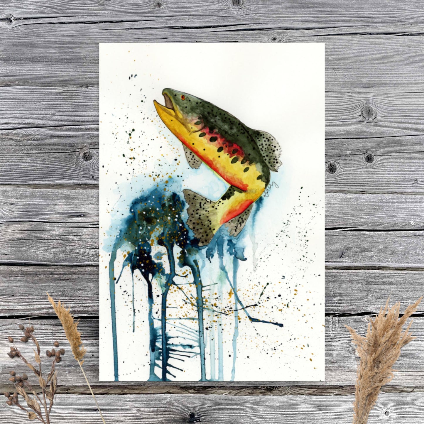 Rainbow Trout - Matte Poster Print