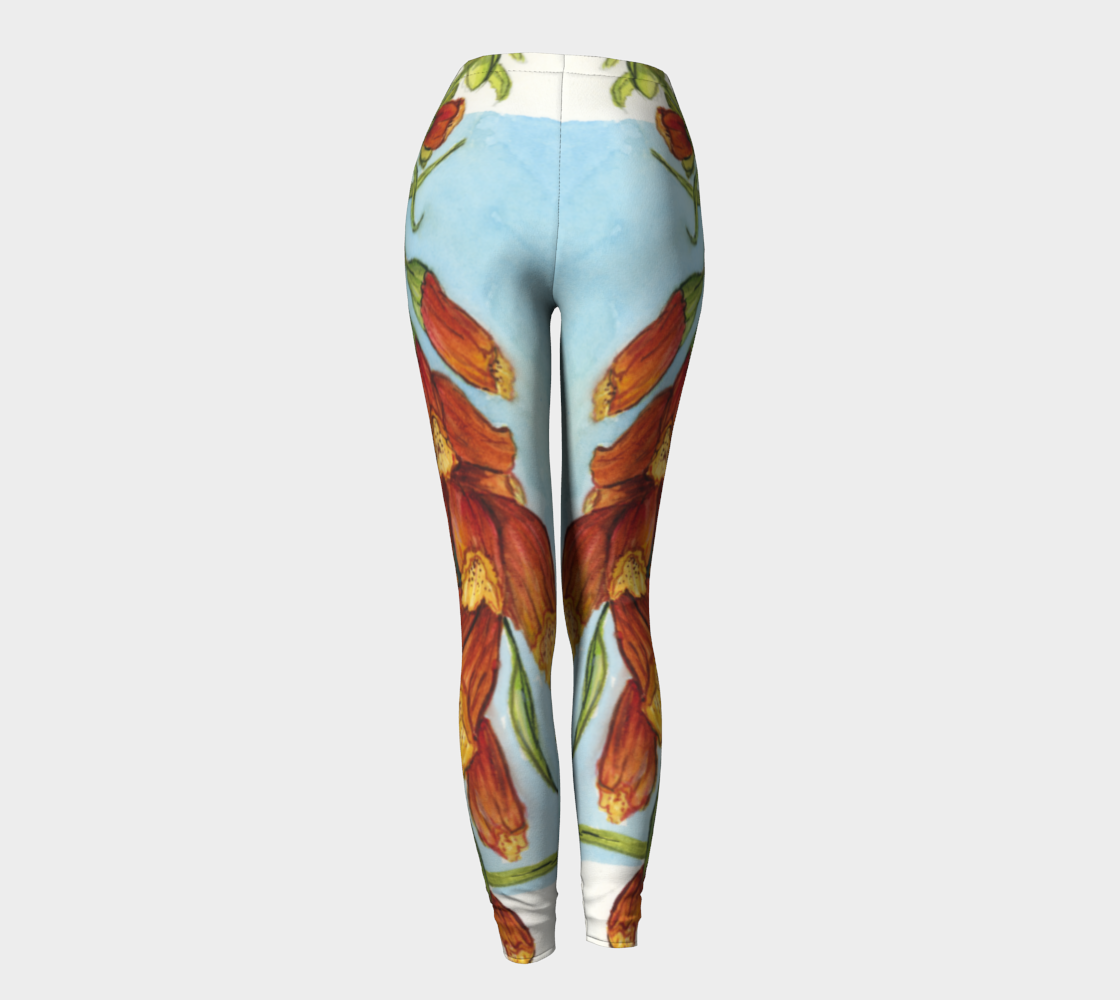 Foxglove in Watercolour - Leggings