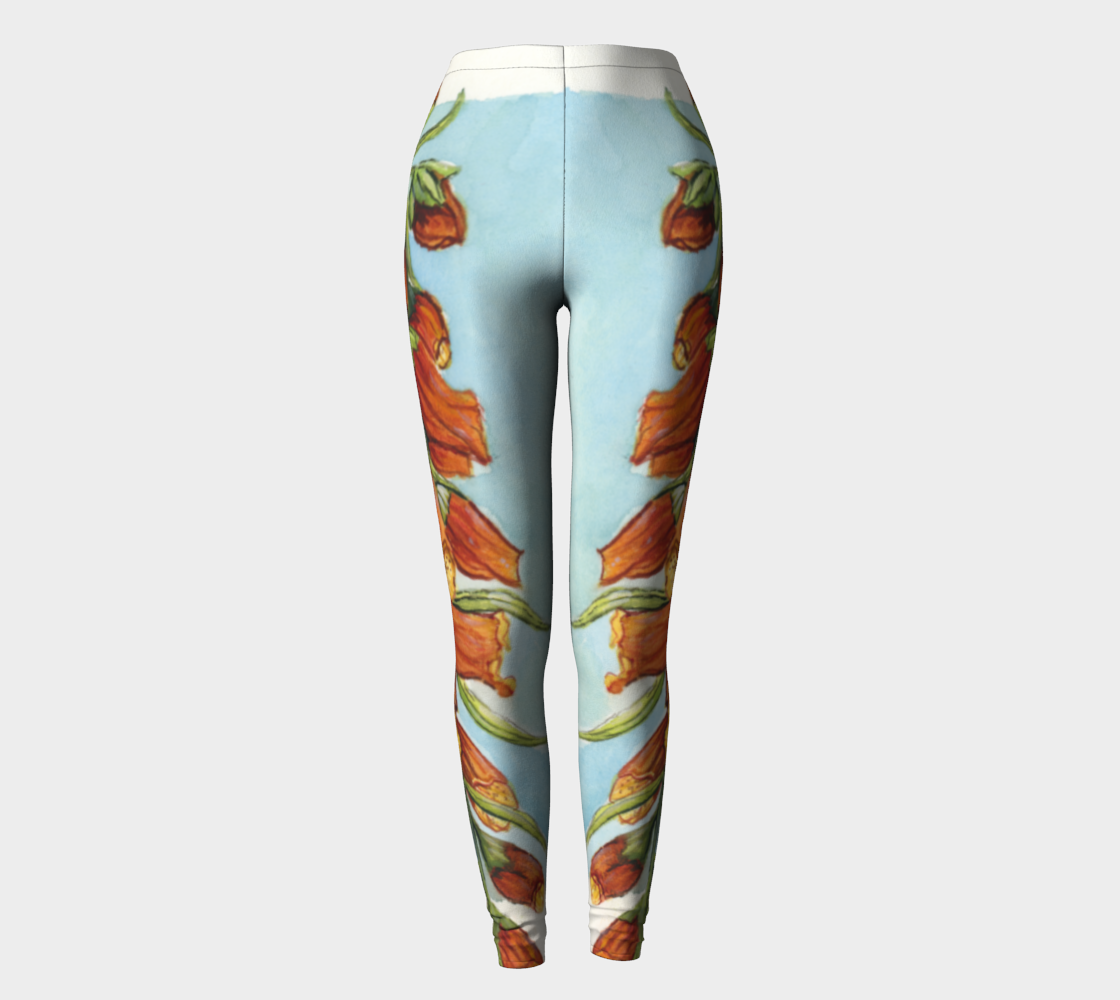Foxglove in Watercolour - Leggings