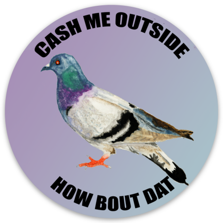 Cash Me Outside - 3x3" Sticker