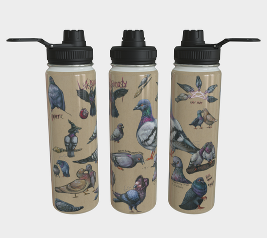 Blasphemous Pigeons - Water Bottle