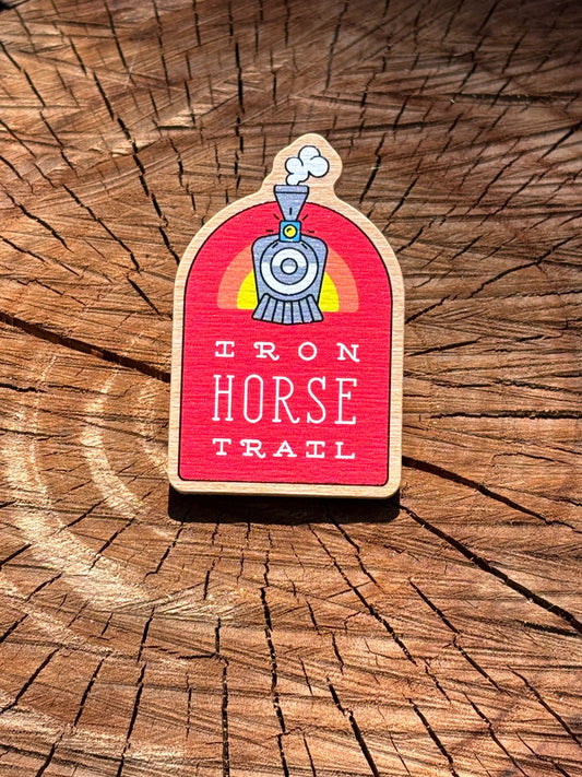 Iron Horse Trail Wooden Pin