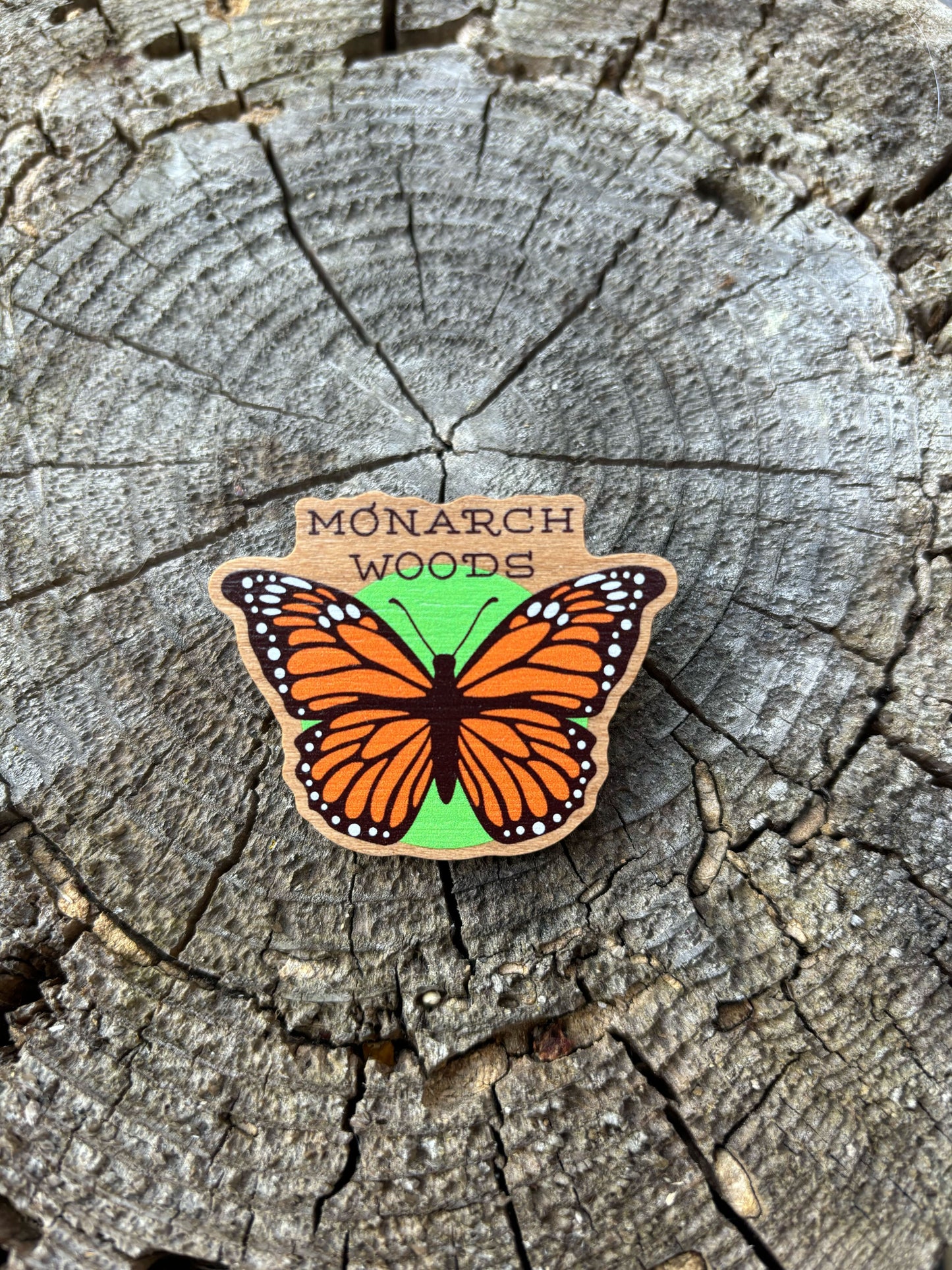 Monarch Woods Wooden Pin