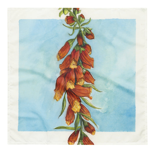 Foxglove in Watercolor - All-over Print Bandana