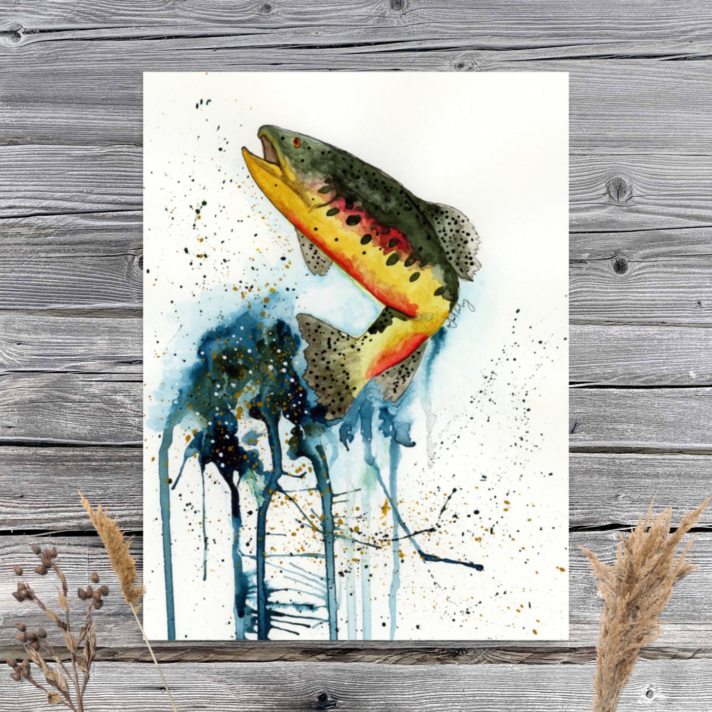 Rainbow Trout - Matte Poster Print
