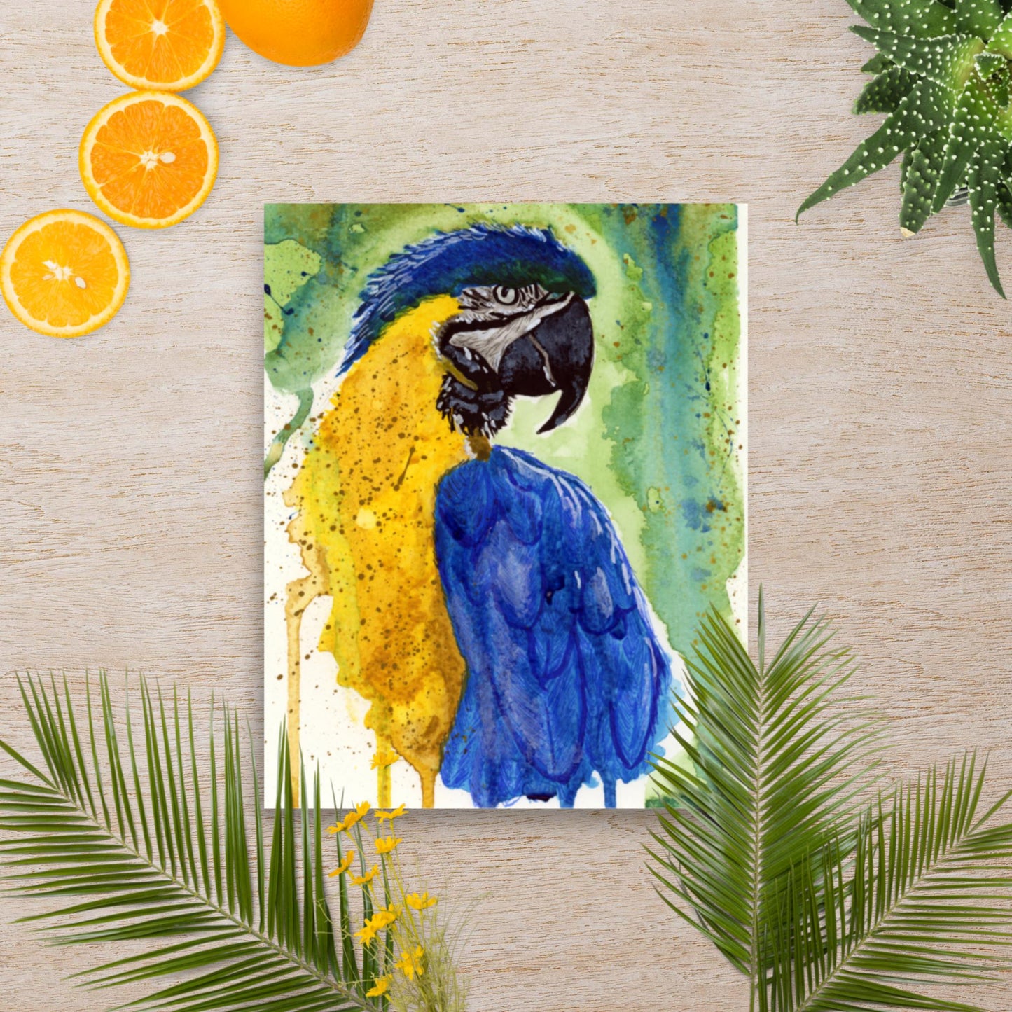 Macaw Painting - Matte Poster Print