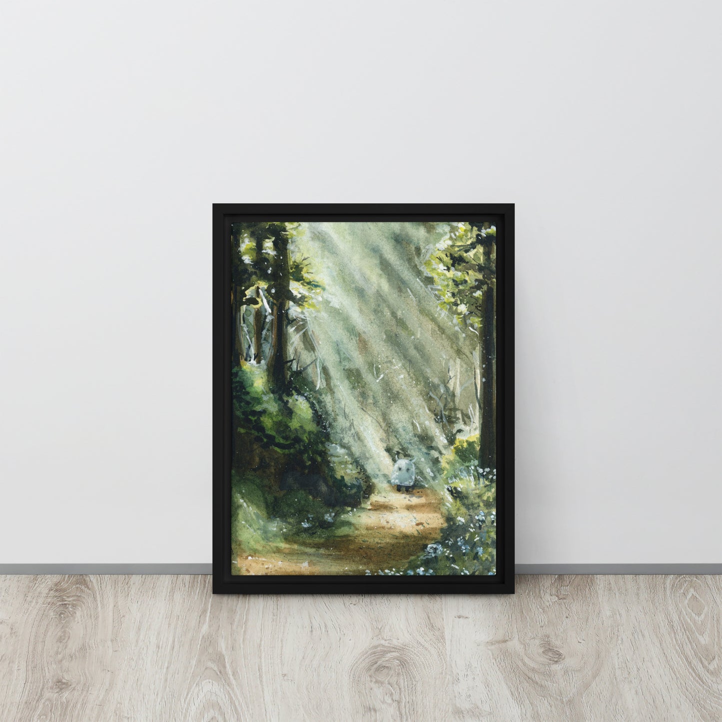 Forget-me-not Forest Sprite - Poster or Canvas Print, with or without Frame