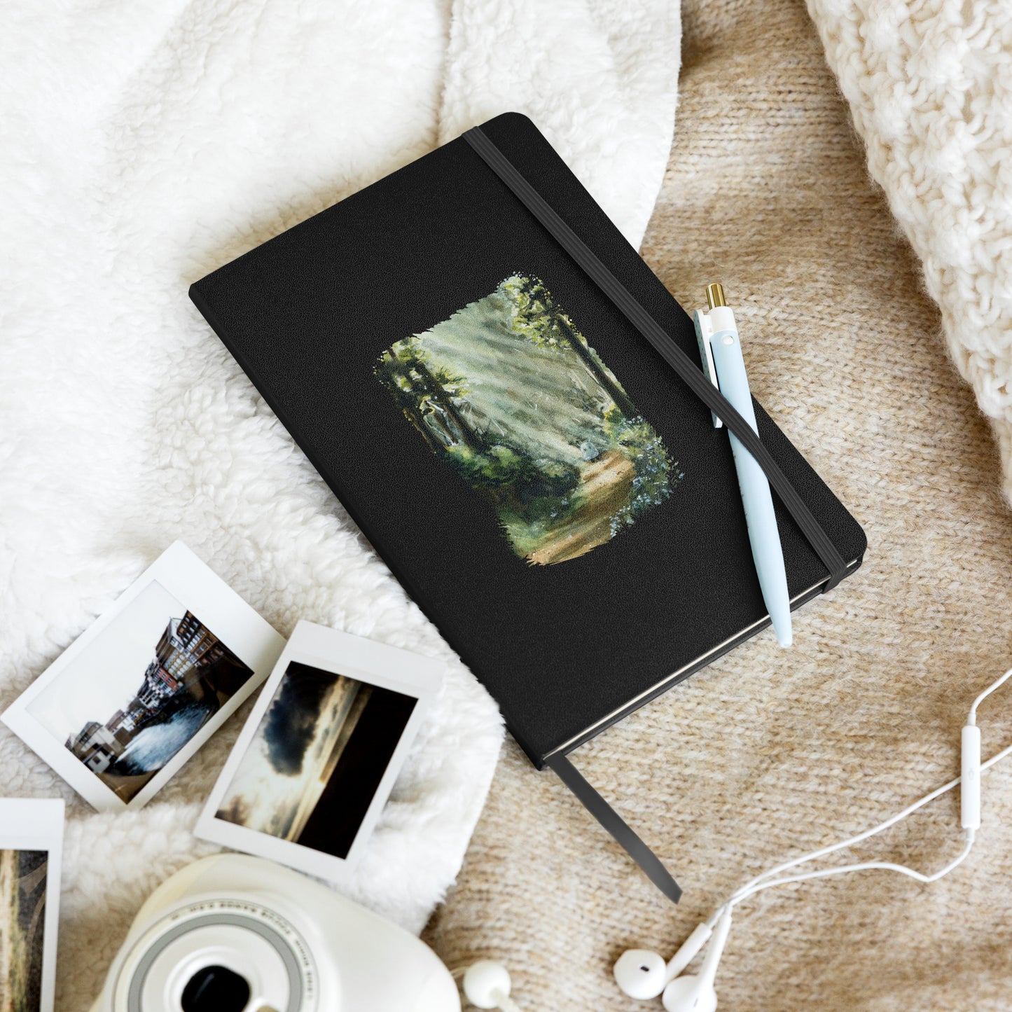 Forget-me-not Forest Sprite - Hardcover Bound Notebook