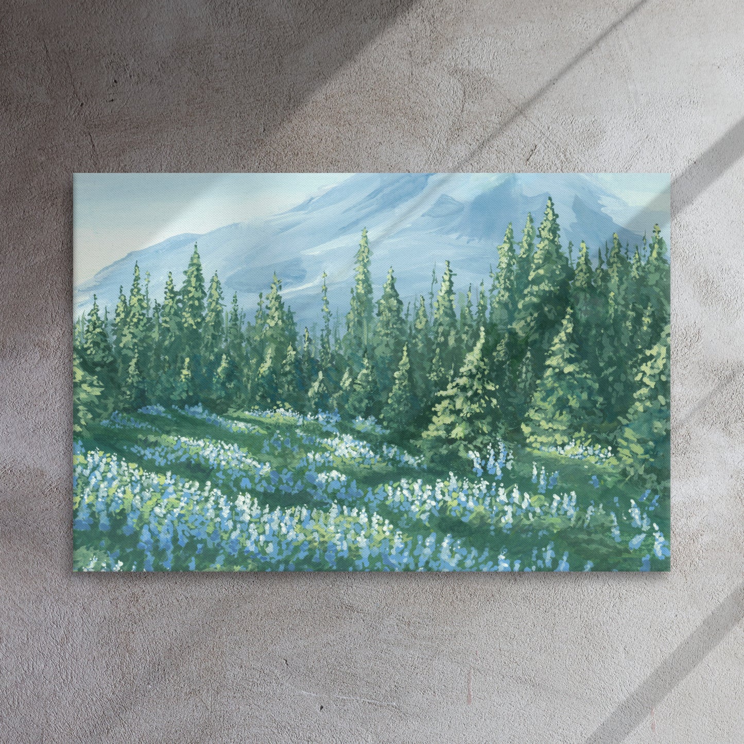 Lupine Field - Poster or Canvas Print, with or without Frame
